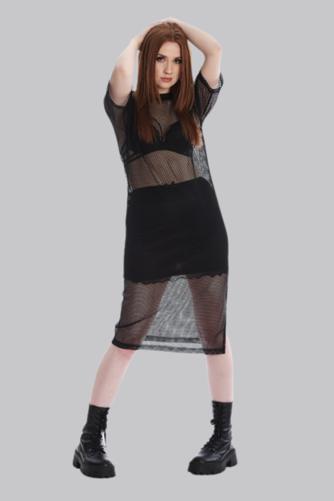 Black Fishnet Dress