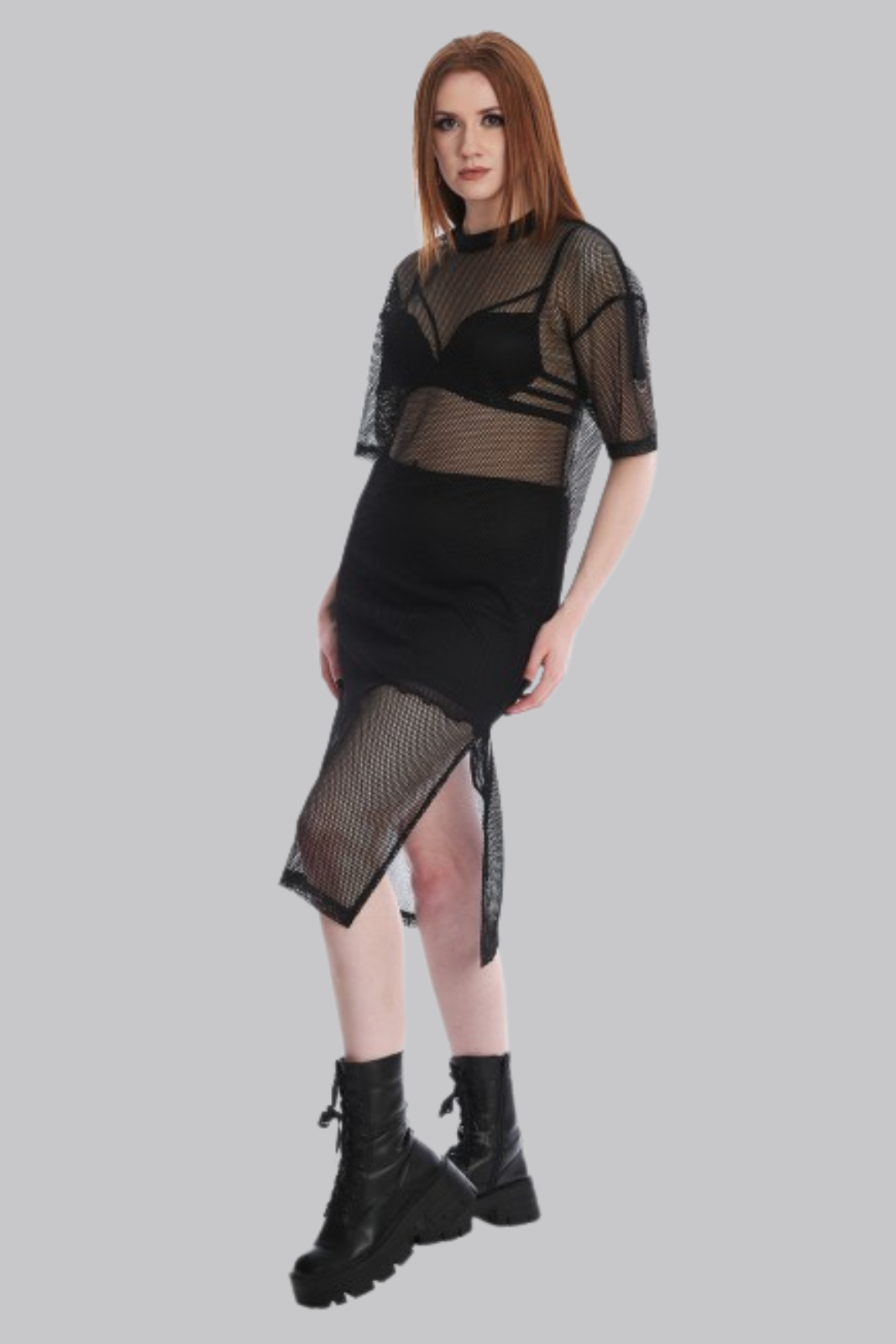 Black Fishnet Dress