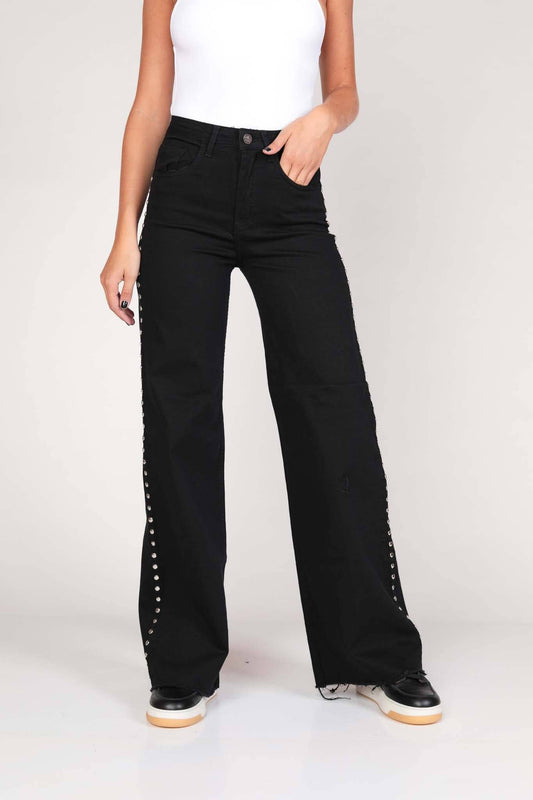 Straight Studded Jeans