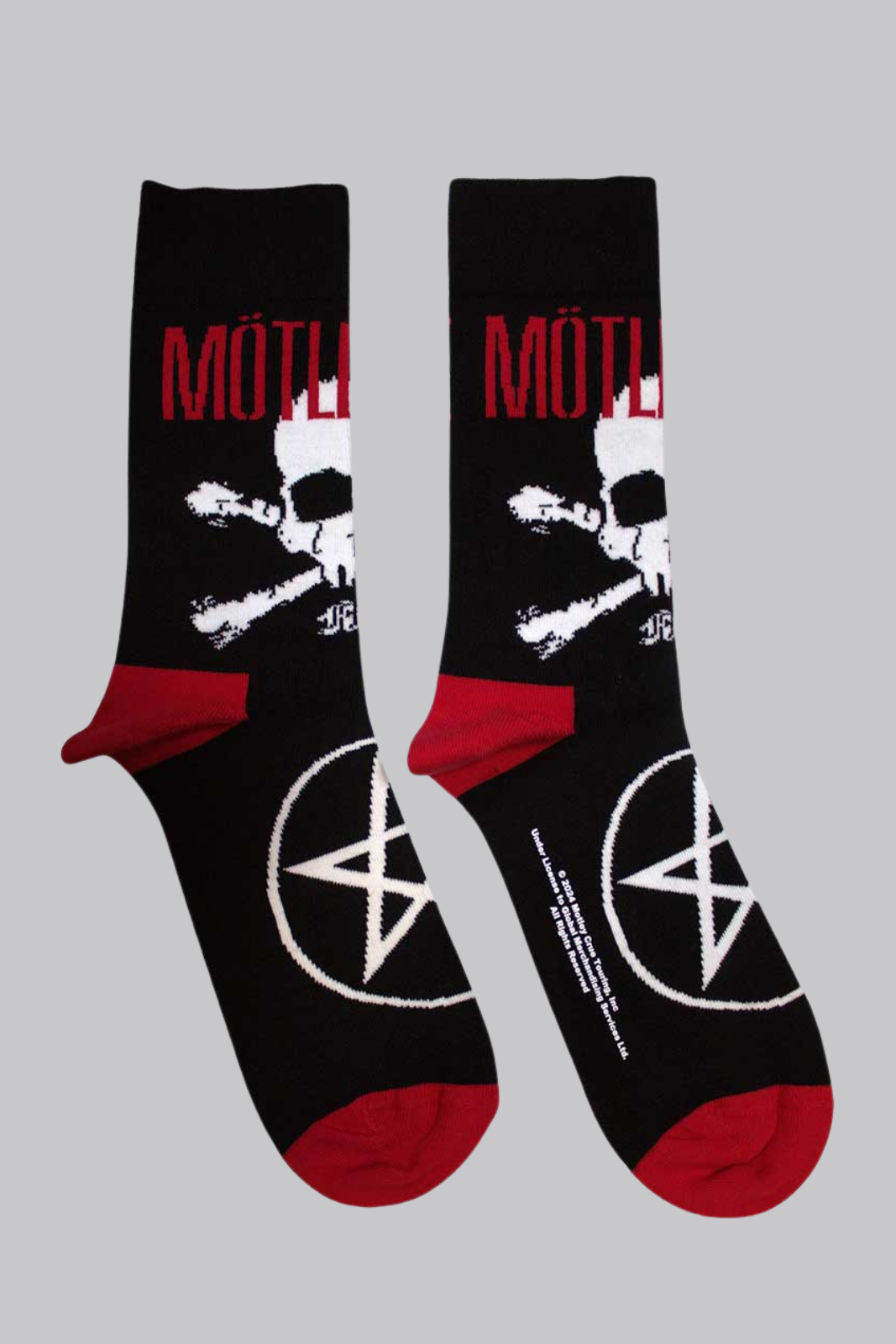 Motley Crue Skull & Crossbones Socks