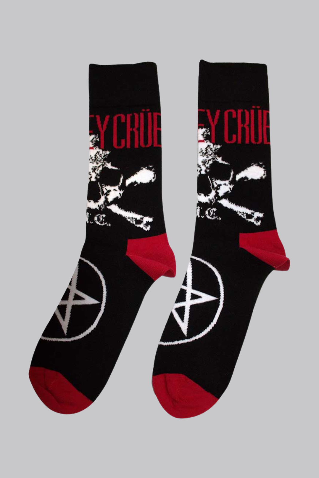 Motley Crue Skull & Crossbones Socks