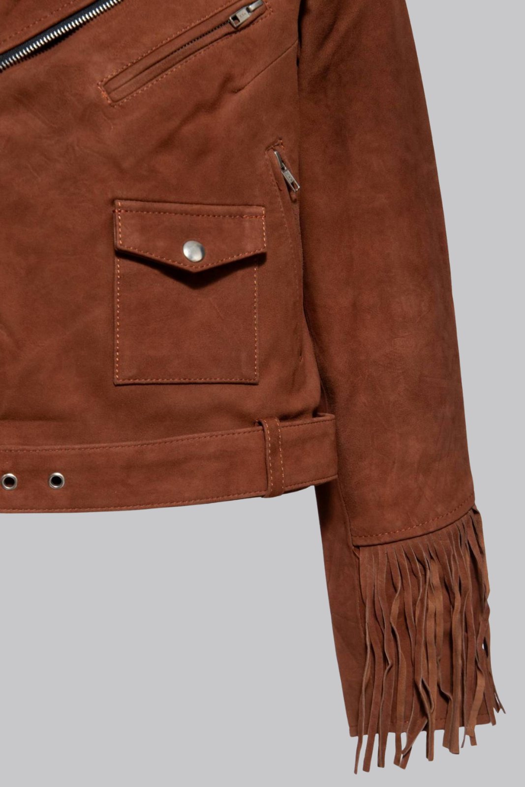 Fringed Leather Western Jacket