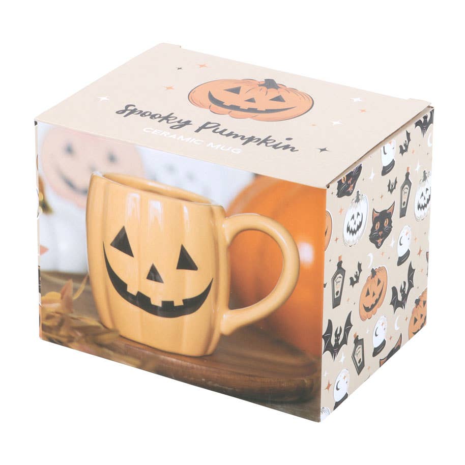 Jack-o'-Lantern Pumpkin Shaped Halloween Mug