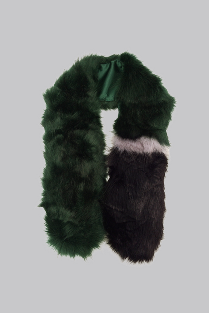 Faux Fur Scarf Emerald