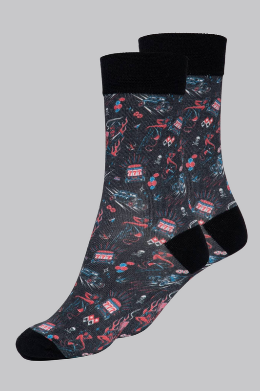 Rockabilly Devil Socks