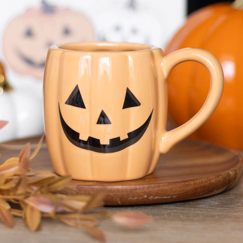 Jack-o'-Lantern Pumpkin Shaped Halloween Mug