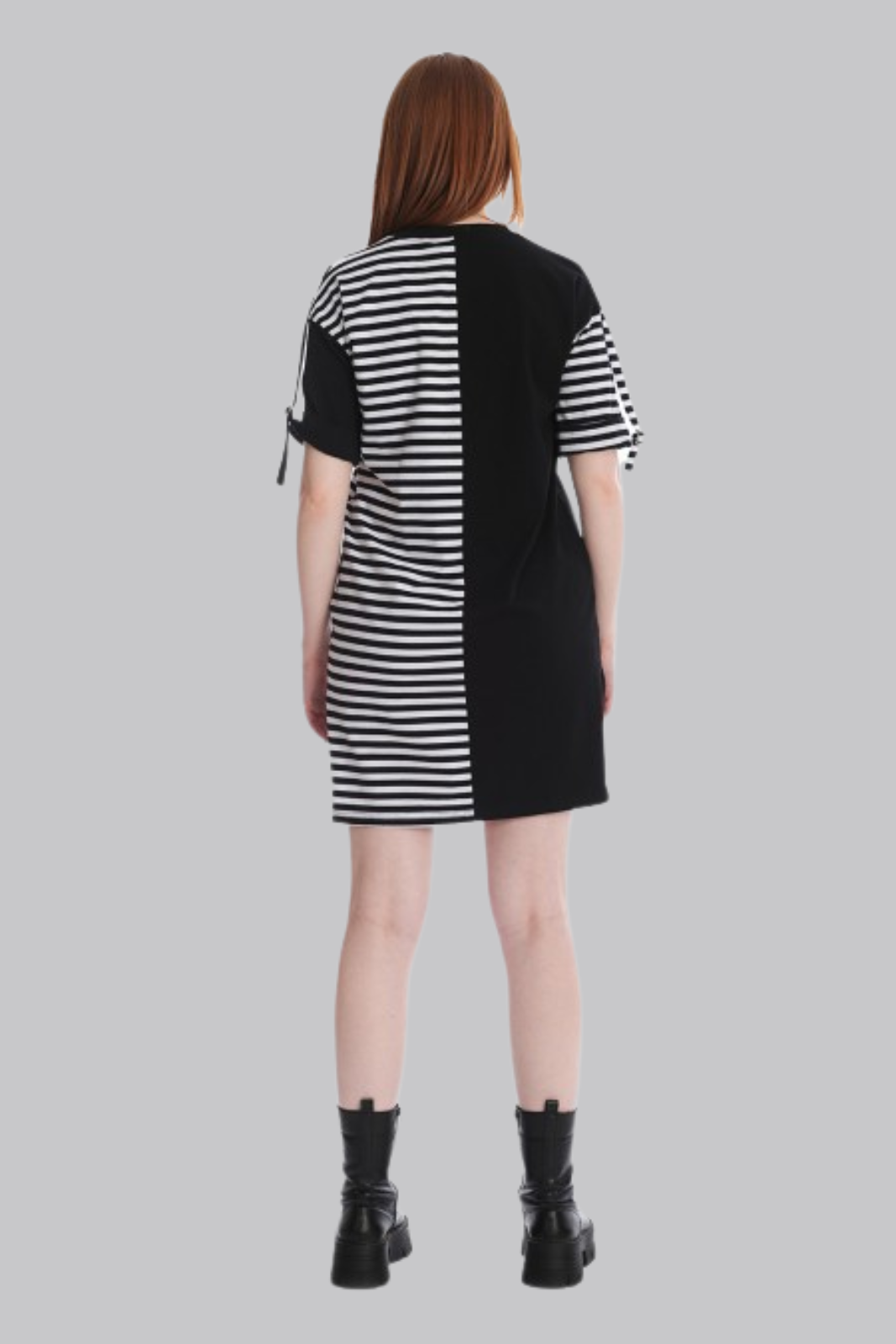 Striped Half & Half Dress