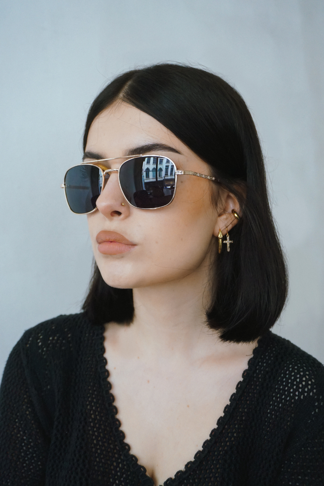 Aviator Sunglasses Black