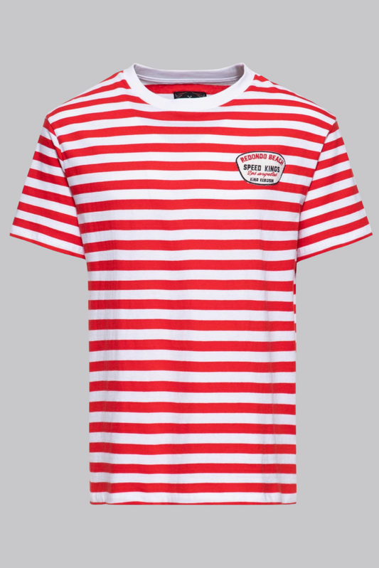 Striped Shirt Speed Kings - Red & White (Men's Fit)