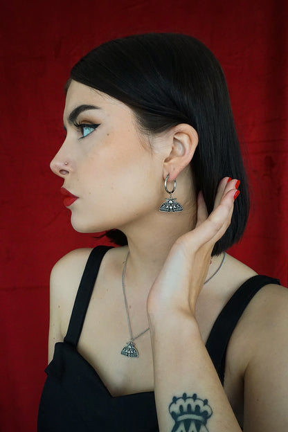 Death Moth Earrings