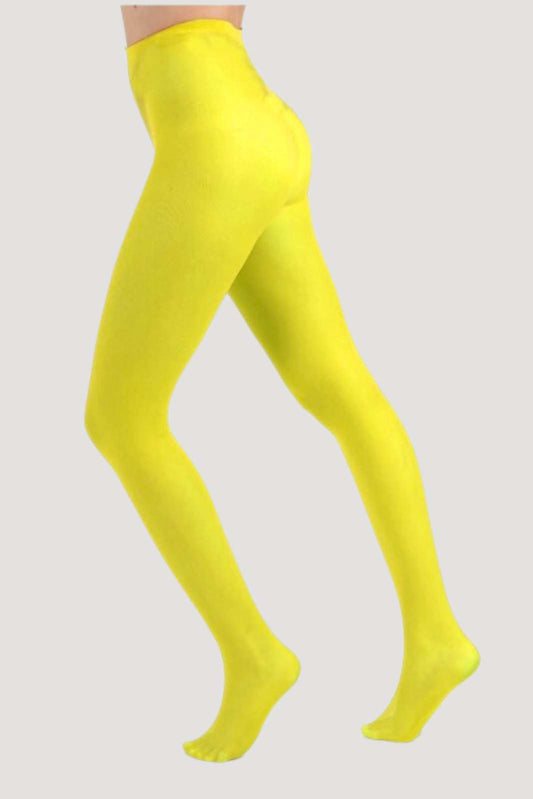 Flo Yellow Tights 80DEN