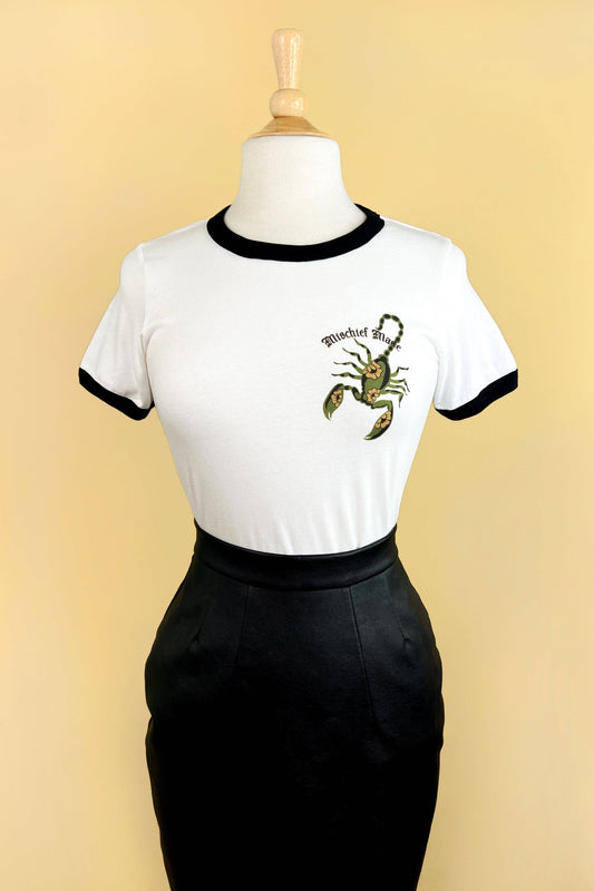 The Scorpion Fitted Ringer Tee