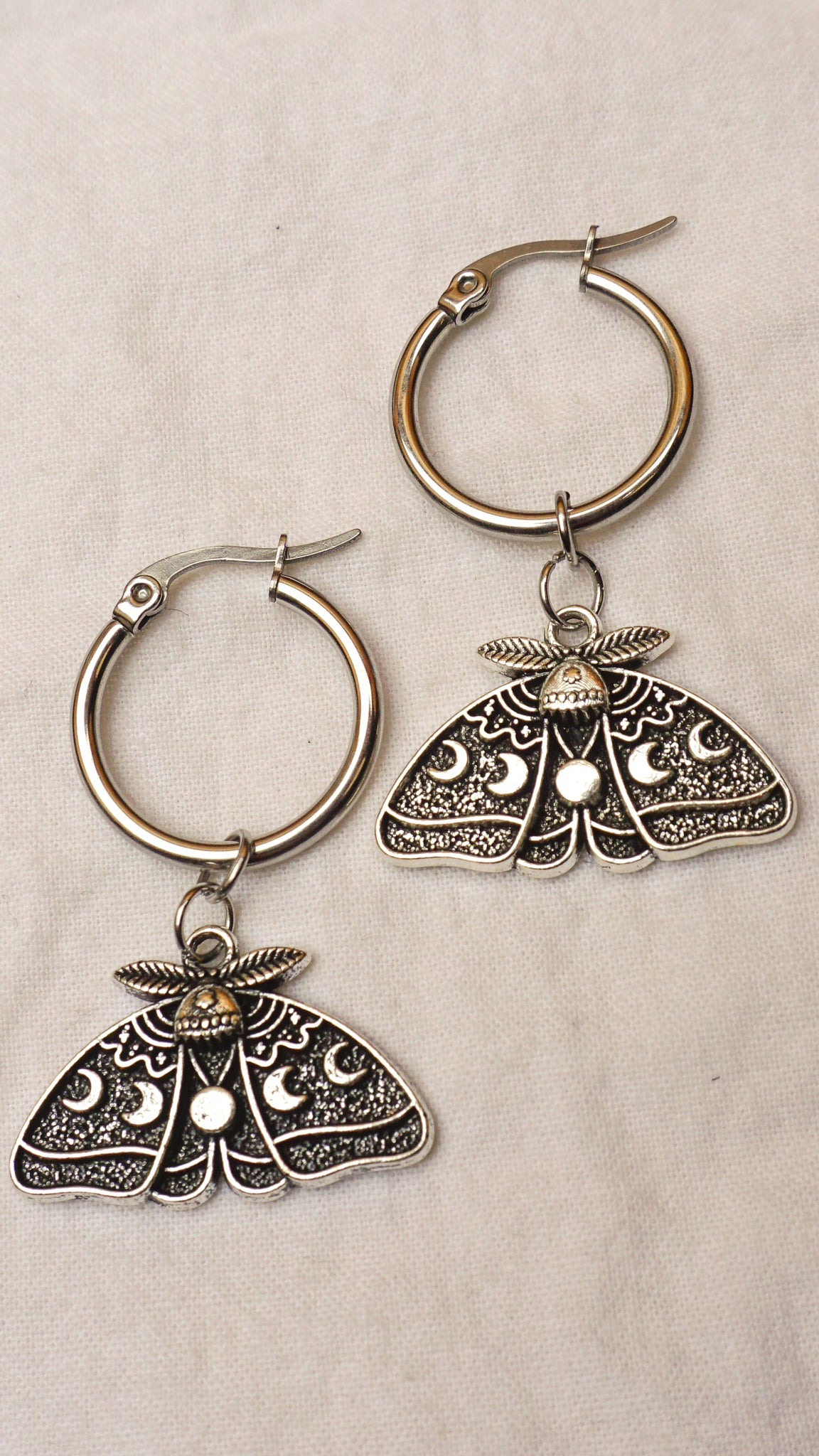 Death Moth Earrings